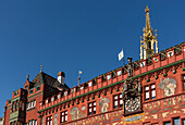 Rathaus Basel am Basler Marktplatz, Basel, Schweiz