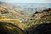 Landscape in the Ethiopian Highlands, Ethiopia, Africa