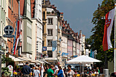 Ludwig square, Stadtplatz, town square, Straubing, Danube, Bavarian Forest, Bavaria, Germany