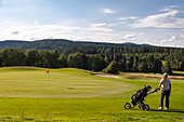 Golfplatz, Deggendorfer Golfclub, Rusel bei Deggendorf, Bayerischer Wald, Bayern, Deutschland