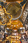 Deckengewölbe der Hagia Sophia, Istanbul, Türkei