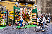 Pasta shop, Old town, Naples, Bay of Naples, Campania, Italy