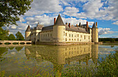 Chateau du Plessis-Bourre near Cheffes-sur-Sarthe, Castle, Dept. Maine-et-Loire, Region Pays de la Loire, France, Europe