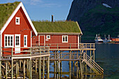 View of the old fishing village of Reine, Isle of Moskenes, Lofoten, Province of Nordland, Nordland, Norway, Europe