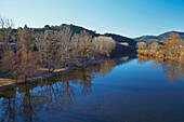 River Orb at Roquebrun, Dept. Hérault, Languedoc-Roussillon, France, Europe