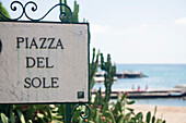 Piazza del Sole, Lido, Santa Margherita Ligure, province of Genua, Italian Riviera, Liguria, Italy