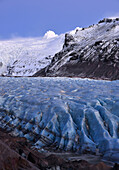 Svinafells glacier in Vatnajokull National park, south Iceland, Iceland