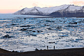 an der Jökulsa Gletscherlagune im Vatnajökull Nationalpark, Südisland, Island