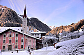 Holzgau im Lechtal, Winter in Tirol, Österreich