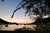 Bay in sunset, Sipanska Luka, Sipan, Elaphites, Croatia