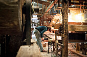 Loom, traditional brocade weaving, Venice, Veneto, Italy