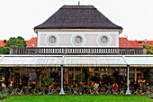 Cafe in the Botanical Garden, Munich, Upper Bavaria, Bavaria, Germany