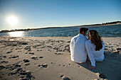 Maine Beach Couple, Scarborough, ME, USA