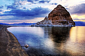A spectacular sunset at Pyramid Lake in Nevada Pyramid Lake, Nevada, USA