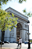 Arch of Triumph in Paris, Paris, Ile de France, France