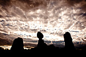 Rock and clouds.  Arches National Park, Moab, Utah Moab, Utah, United States