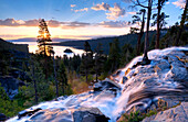 A beautiful sunrise at Eagle Falls at Emerald Bay in Lake Tahoe, California Lake Tahoe, California, USA