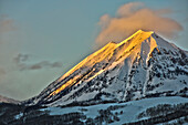 Alpenglow on Mount Gothic Crested Butte Colorado., Crested Butte, Colorado, USA