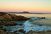 Sunset along the Baja Peninsula coast line Mexico., Baja, Mexico