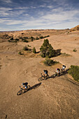 group mountain biking, Moab, Utah, Moab, Utah, United States