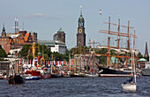Harbour anniversary and Hamburg landmarks, Der Michel, Hamburg, Germany