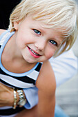 Close up of young girl smiling, Bellingham, WA