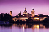 Lake in front of Palazzo Ducale, Mantova, Lombardia, Italy