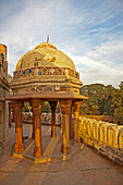 Dome and Columns of Building at Hanuman's Tomb, New Delhi, India