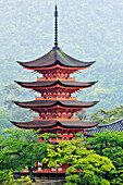 Five-storied Pagoda, Honshu island, Japan, Asia