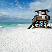 Lifeguard Tower on the Beach, Bradenton, Florida, USA