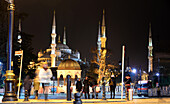 Sultan Ahmet mosque in the evening, Istanbul, Turkey