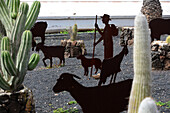 Sculpture garden, Centro de Arte Canario, La Olivia, Fuerteventura, Canary Islands, Spain