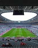 Allianz Arena, football game, FC Bayern against Schalke 04, Munich, Upper Bavaria, Bavaria, Germany