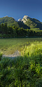 Lake Hintersee in the morning, Hochalter, Berchtesgaden National Park, Berchtesgadener Land, Bavaria, Germany