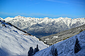 View from Gilfert over Lower Inn Valley to Karwendel, Gilfert, Tux Alps, Tyrol, Austria