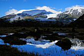 Snow-covered mountains, Cordillera Darwin, Tierra del Fuego, Chile
