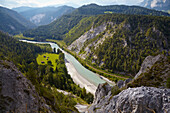 Blick in die Rheinschlucht, Ruinaulta - Schlucht, Rhein, Vorderrhein, Kanton Graubünden, Schweiz, Europa