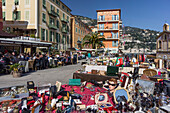 Villefranche Sur Mer, Flea Market, Welcome Hotel, Alpes Maritimes, Provence, French Riviera, Mediterranean, France, Europe