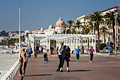 Promenade des Anglais, Hotel Negresco, Nice, Alpes Maritimes, Provence, French Riviera, Mediterranean, France, Europe