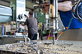 Drilling and milling machine, toolmaking company near Karlsruhe, Baden-Wuerttemberg, Germany