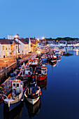 Hafen von Weymouth im Abendlicht, Dorset, England, Grossbritannien