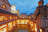Therme im Roman Baths, Bath, Somerset, England, Grossbritannien