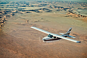 Cessna scenic flight across the Namib Desert, Namibia, Africa