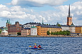 Riddarholmen mit seinem markanten Kirchturm, Stockholm, Schweden