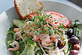 Salat mit Shrimps, Stockholm, Schweden