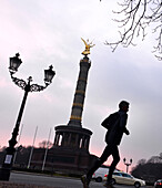 Victory Column at sunset, Berlin, Germany