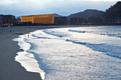 Strand La Zurriola, Kursaal-Zentrum, Donostia (San Sebastian), Gipuzkoa, Baskenland, Spanien