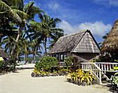 Cook Islands, Aitutaki, Aitutaki Resort on Motu Akitua.