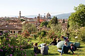 Italy, Florence, Rose Garden.