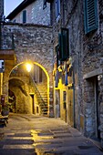 Italy,Tuscany, Campagnatico, street.